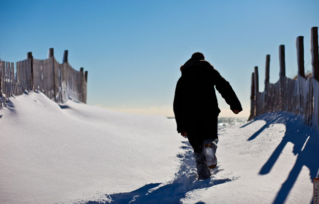 freezing surf cold snowy beach new jersey