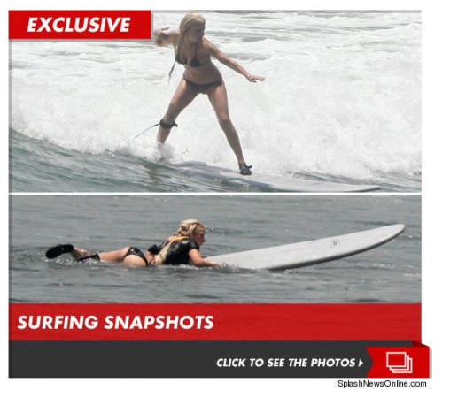 Lady Gaga Surfs Mexico Bikini