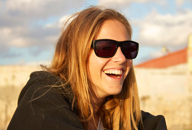 Lorena is Cuba’s only female body boarder. Photo: Calvo