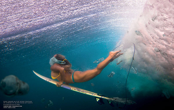 Protect the ocean. It's the only one we have and keeping it pristine means not having to swim amongst the trash. Photo: Daniel Fryer