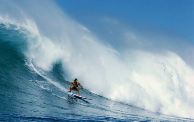 Shaun Tomson doesn't discriminate. He rides both big and small waves extremely well. Photo courtesy of Shaun Tomson