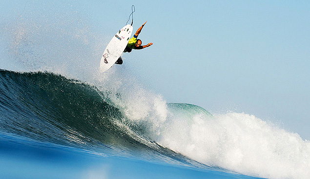 Soaring to victory at Trestles...again. Photo: Myles McGuinness