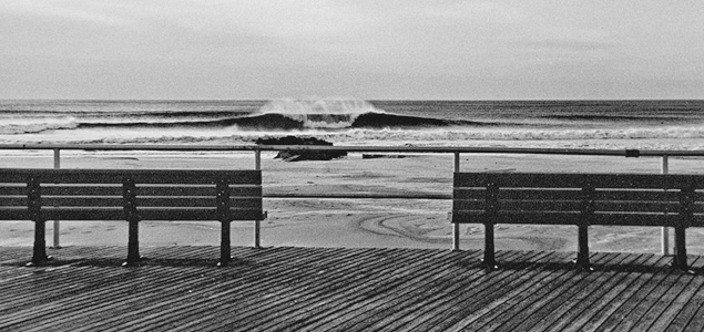 In New York, these are the days you drop everything and surf. Photo: Matt Clark