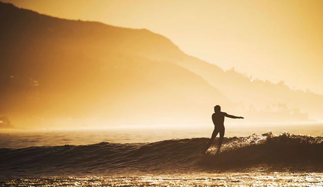 Early morning Malibu low tide slides. Photo:  Dylan Gordon