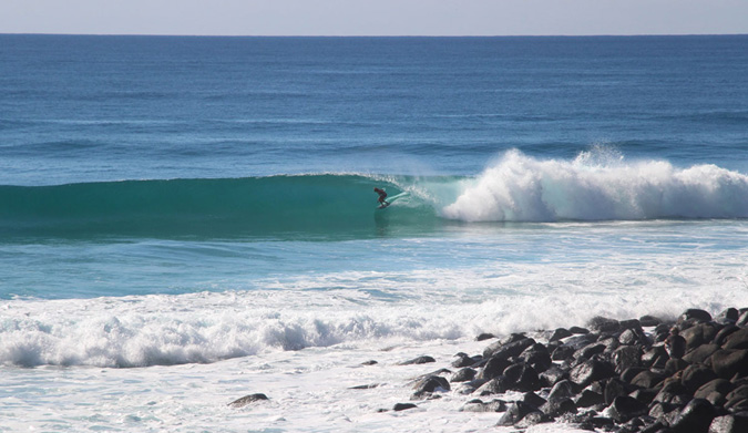 A clean one at Burleigh Heads. Photo: Tyla Clough