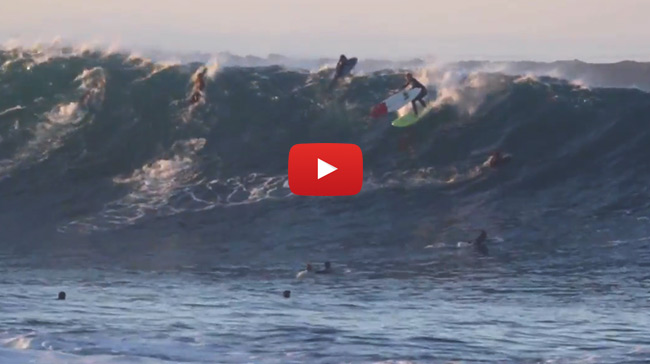 Jamie O'Brien Drops in at Wedge with Second Board