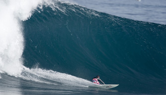 Joyeaux on the last wave he rode before the fateful one he would catch next. Photo: Sean Davey