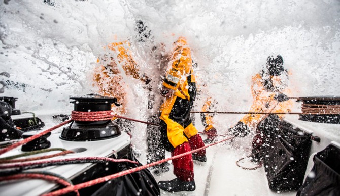 Got your raincoat on? Photo: Matt Knighton | Abu Dhabi Ocean Racing | Volvo Ocean Race