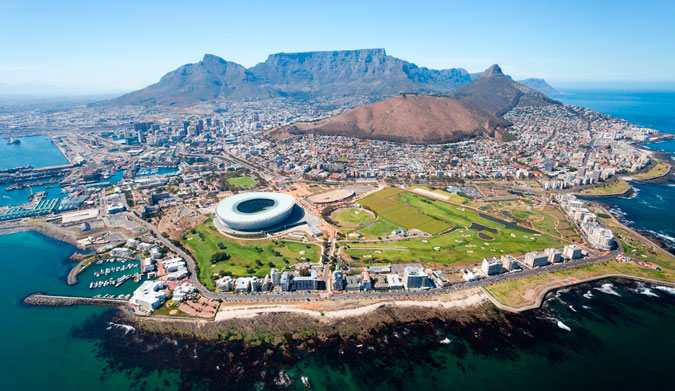 Cape Town from the sky. Photo: Shutterstock