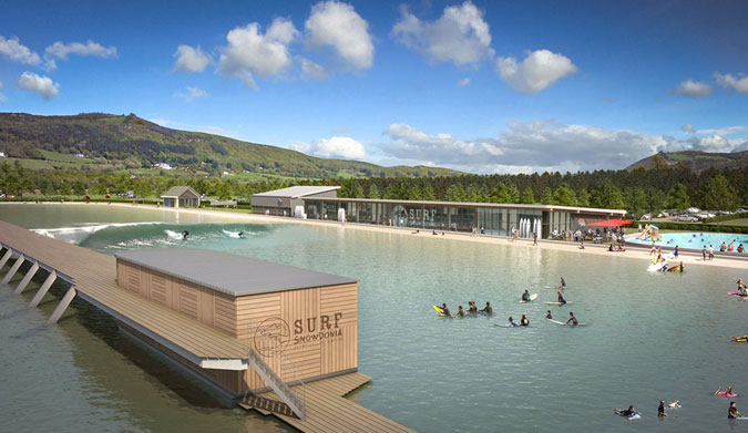 A CGI render of Surf Snowdonia.