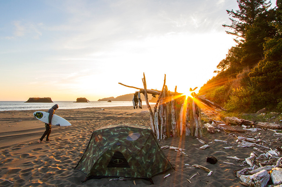 The tent. Can you even see it? Photo: Poler