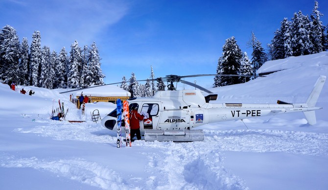 Preparing the heli for action ©Matt Clark