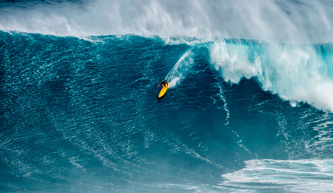 Mark Healey. Surfing waves like this takes preparation... and Healey knows a thing or two about how to do it. 