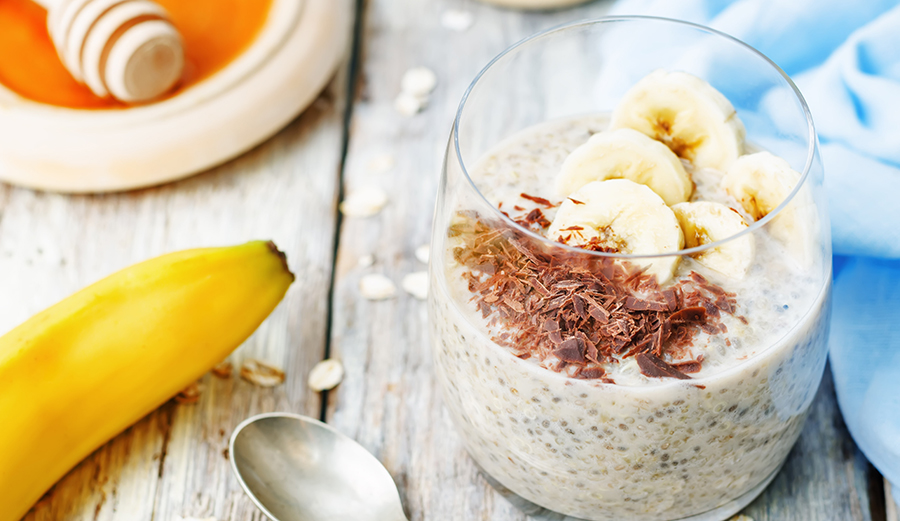 Idea: overnight oats with chia seeds and quinoa. Photo: Shutterstock.