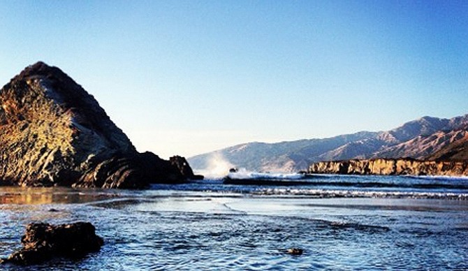 Sea meets rock. Photo: Brian Rourke