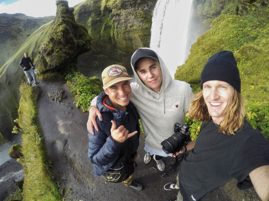 Chris Burkard, Justin Bieber, and Rory Kramer...chillin' in Iceland. 