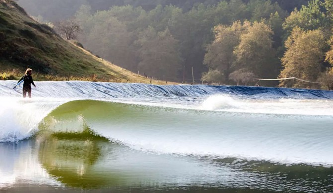 The Wavegarden prototype in Spain. Photo: Wavegarden