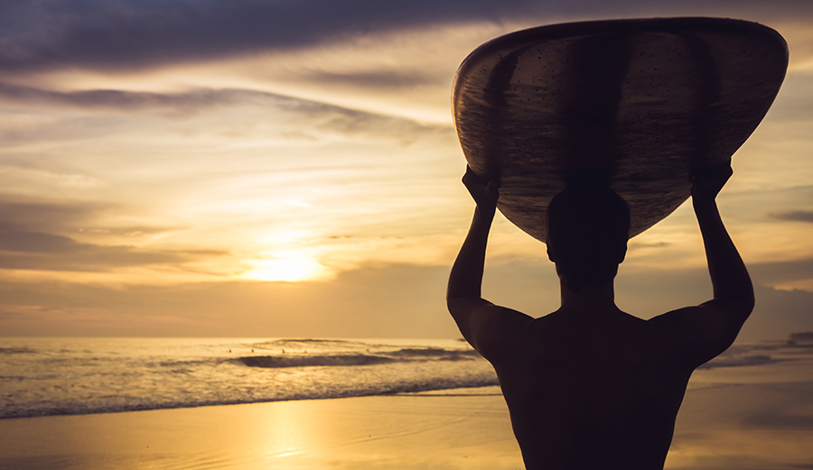 Yep, after hauling a longboard around, you'll need to stretch it out. Photo: Shutterstock.