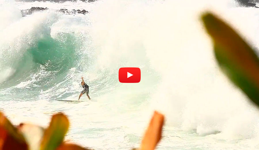 Mason Ho lives to pack the shorebreak.