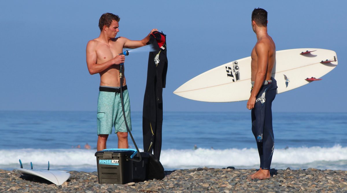 portable surf shower