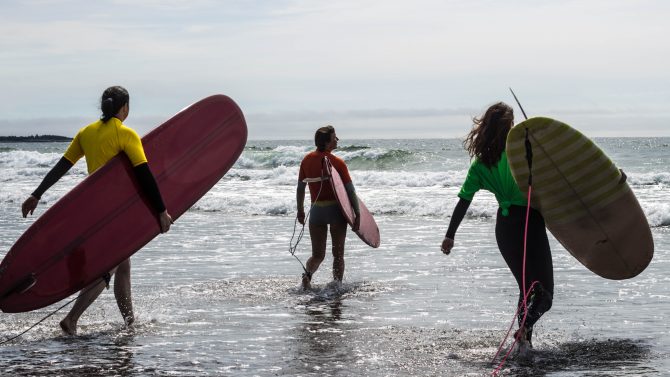 Surfing Association of Nova Scotia longboard contest, 2015. Photo: Katrina Pyne