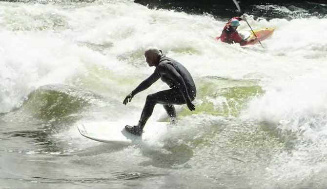 There's a bonafide surfing community in Montana now, and they are some of the most surf stoked people out there.