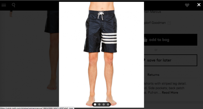 Finally, boardies that easily go from the beach to the Thai boxing ring, for an affordable $430. Photo: Lyst