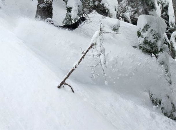 This type of powder will set you free. Stevens Pass 2009. Photo: Jeff Baker