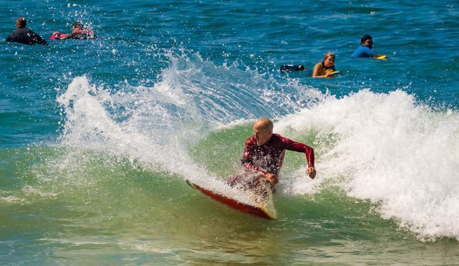 Jay Reale dropknee. Photo: Tony Prince