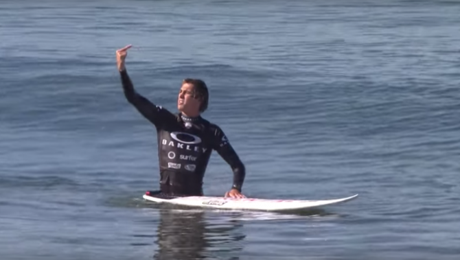 Ian Crane would probably welcome an avenue for score changes in pro surfing. Photo: YouTube 