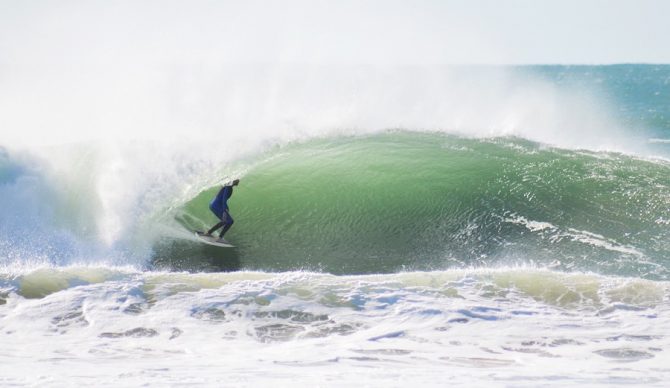 Sam Einstein at Supertubos. Photo: Monica Santos