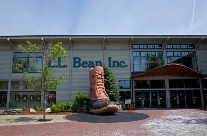 The L.L. Bean flagship store in Freeport, Maine, open 24 hours a day, 365 days a year. Photo: Shutterstock