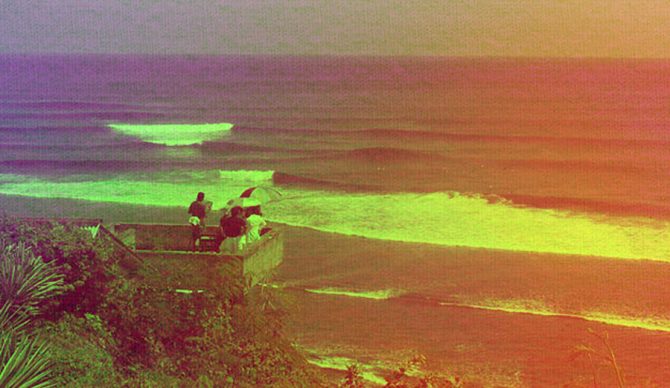 A psychedelic lineup at Uluwatu, Bali. Image: Weisberg