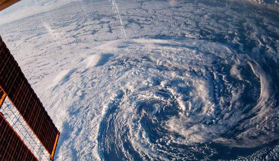 NASA has a long history of conducting climate science. Here, a NASA camera captures a storm over South Australia. NASA