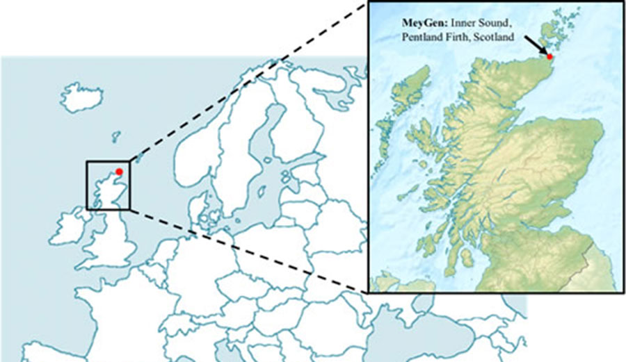 Pentland Firth, Scotland, the location of the project.