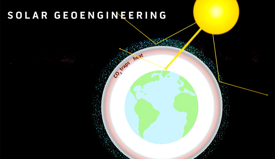 Stopping some of the sun's energy before it reaches earth is one of the possibilities.