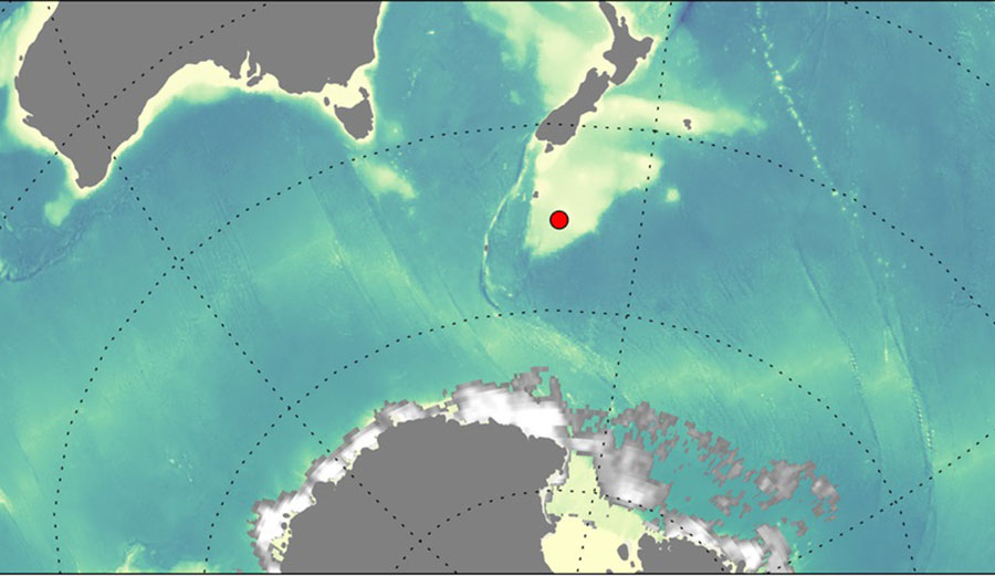 The massive wave was recorded in the Southern Ocean.