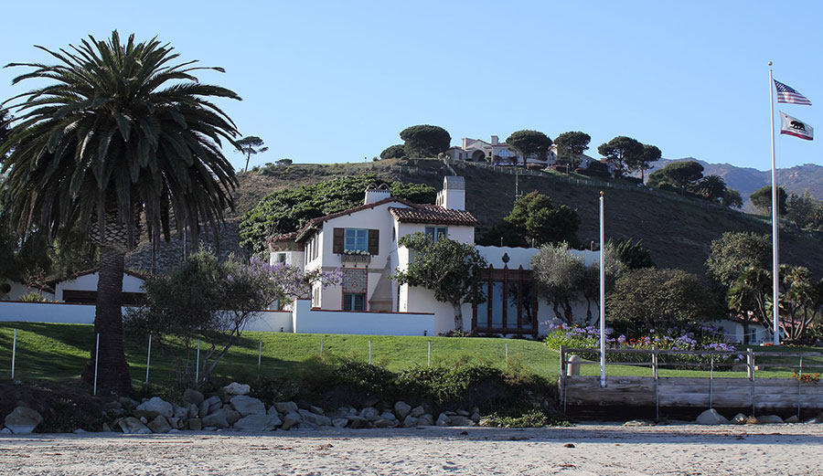 The Adamson House is one of California's historic landmarks. Critics of the lagoon's restoration believe the beach around it is eroding much faster than usual. Photo: Wikimedia Commons 