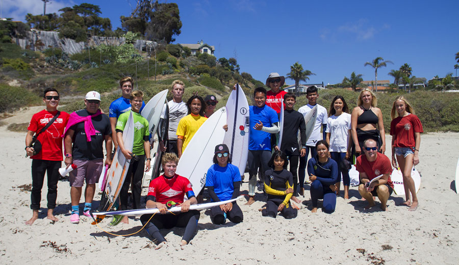 The Chinese Olympic surf team, along with coach PT and the San Clemente surf team. An Electric afternoon!