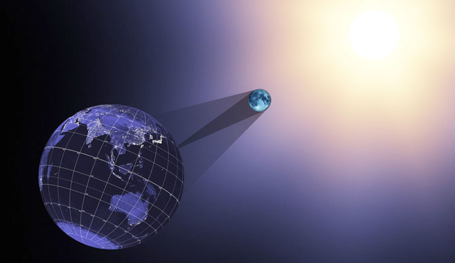 NASA’s projection of the August 21 solar eclipse.