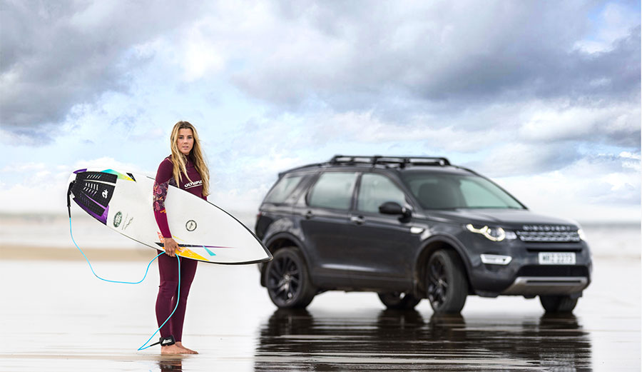 That surfboard is made from old concept cars! Photo: Jaguar Land Rover