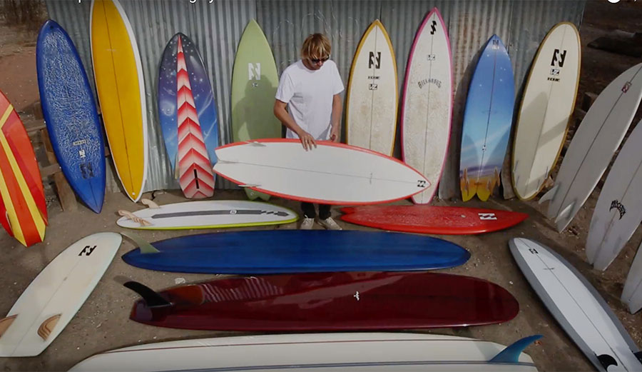 Tyler Warren has a lot of surfboards. Do you? Get rid of some of them.