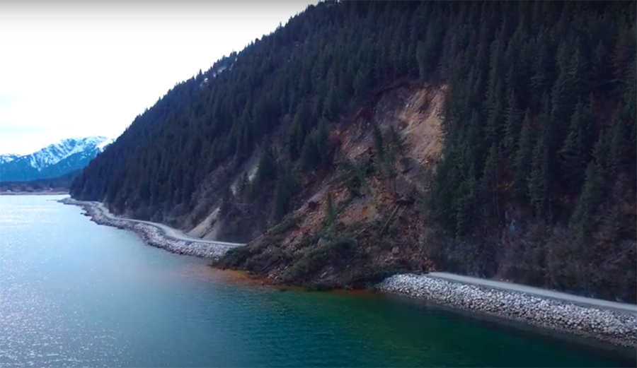 This Massive Landslide Was Caught On Film Near Seward Alaska The Inertia