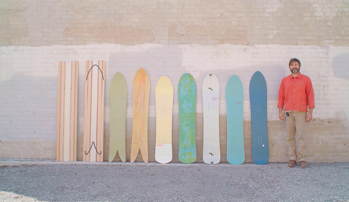 Darrick Rasmussen Makes Hand Crafted Wooden Snowboards That Are