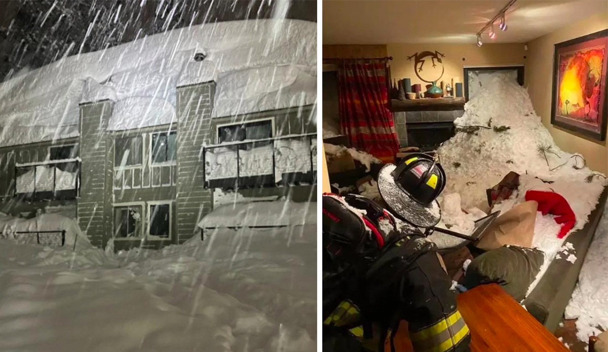 Large Avalanche Slams Into Olympic Valley Apartment Building