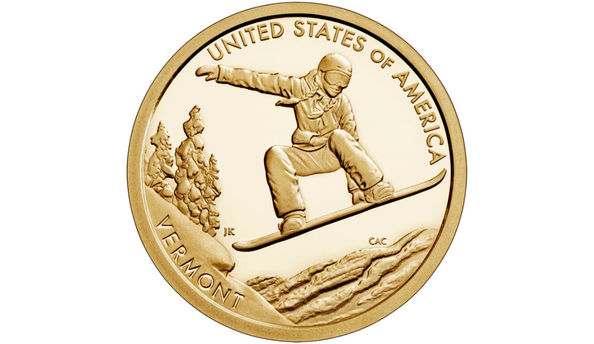 U.S. Mint and Burton Made a 1 Snowboarding Coin