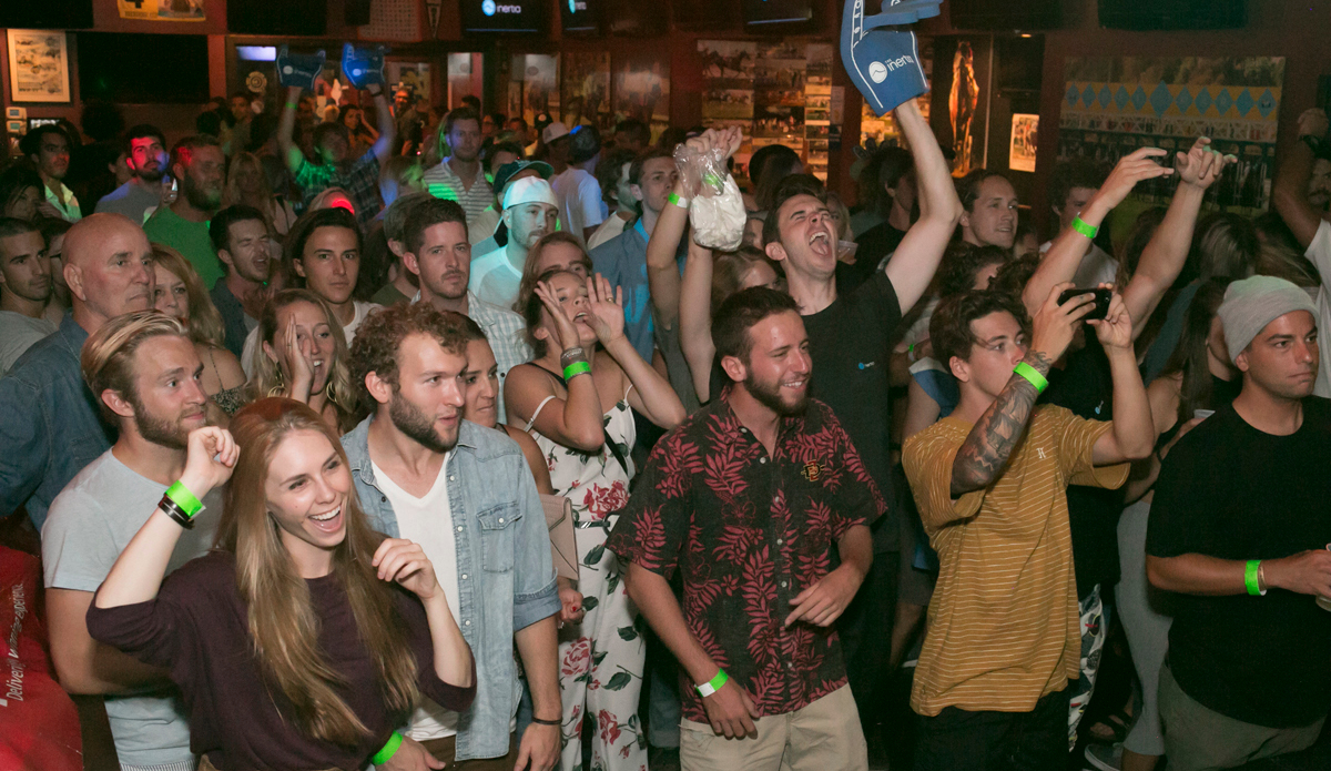 The crowd going mad for TFL. Photo: Steve Thrailkill