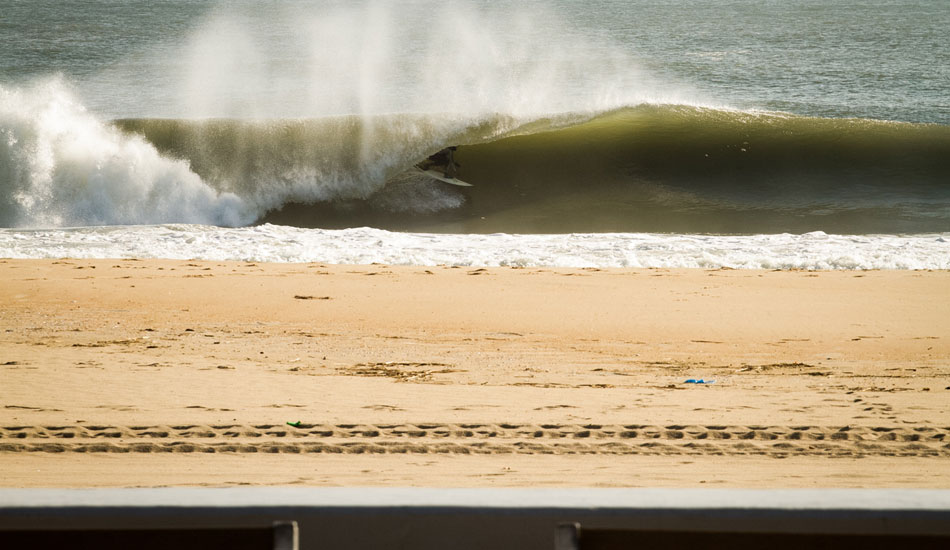 Vince Boulanger was killing it. Even with a bum ankle, he was getting more waves and deeper than anyone else. Photo: <a href=\"http://nickdennyphotography.tumblr.com/\" target=_blank>Nick Denny</a>