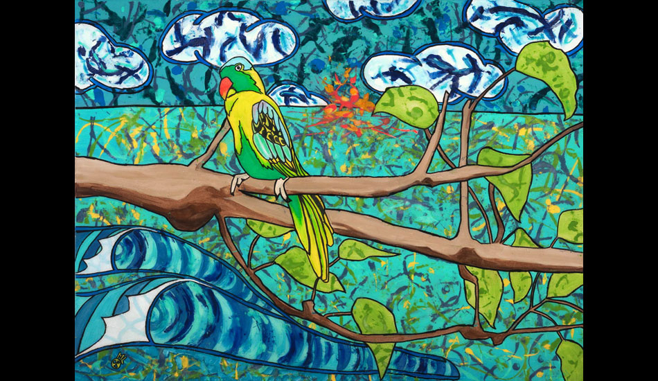 Some of my favorite animals to paint are birds and fish. Perfect lineups don\'t hurt either.