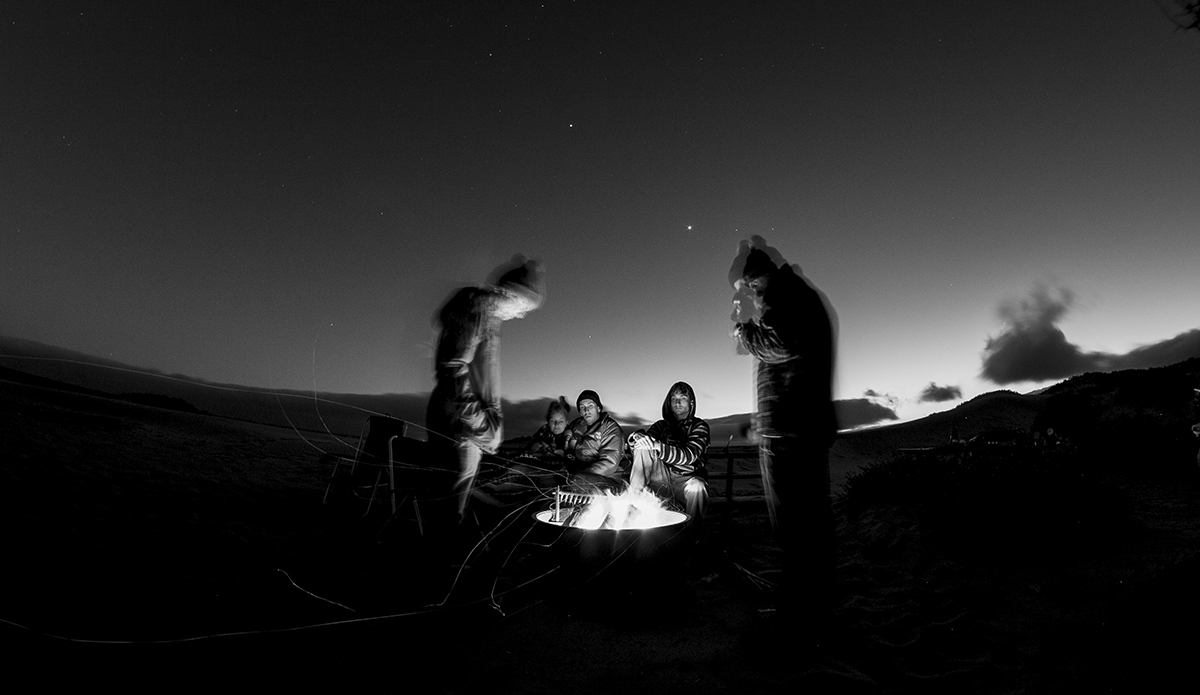 Seeking shelter by the fire, one of my favorite parts about camping.  Photo: <a href=\"http://www.corygehrphoto.com/\">Cory Gehr Photography</a>